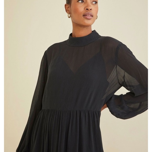 Amour Vert Dresses & Skirts - NWT Amour Vert Larissa Babydoll Dress [Black]